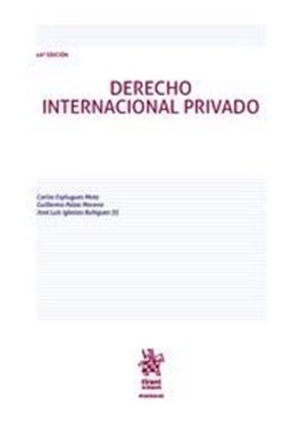 Imagen de Derecho internacional privado, 16ª ed, 2022