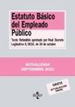 Estatuto Básico del Empleado Público, 7ª ed, 2022 "Texto Refundido aprobado por Real Decreto Legislativo 5/2015, de 30 de octubre"