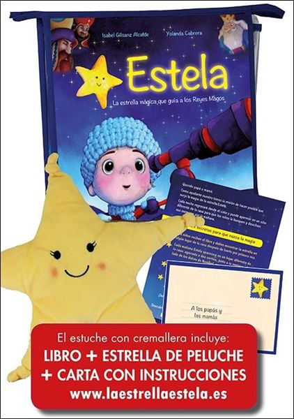 Estela+ peluche "la estrella mágica que guía a los Reyes Magos"