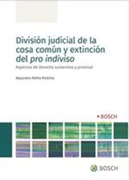 División Judicial de la Cosa Común y Extinción del Pro Indiviso, 2022 "Aspectos de derecho sustantivo y procesal"