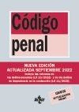 Código Penal, 30ª ed, 2022 "Ley Orgánica 10/1995, de 23 de noviembre"