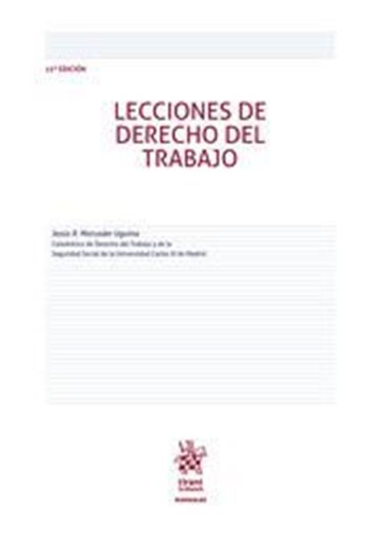 Imagen de Lecciones de derecho del trabajo, 15ª ed, 2022
