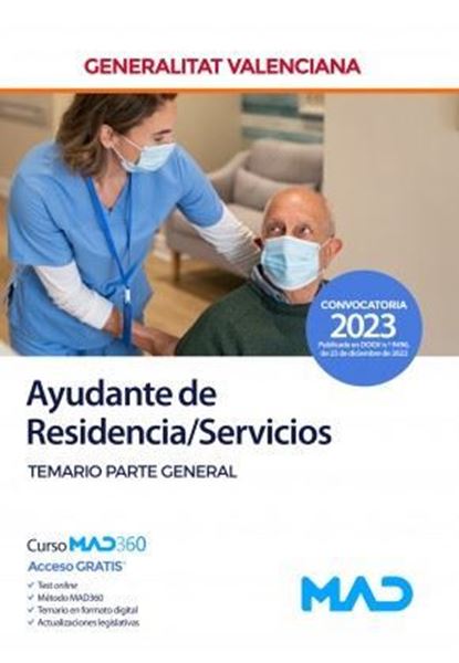 Imagen de Temario Parte General Ayudante de Residencias/Servicios Generalitat Valenciana, 2023