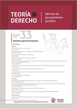 Imagen de Revista de Pensamiento Jurídico. Teoría & Derecho Nº 33 "Derecho y Personas Mayores"