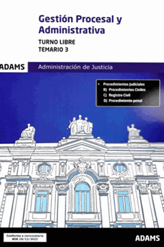 Imagen de Temario 3 Gestión Procesal y Administrativa Administración de Justicia, 2023
