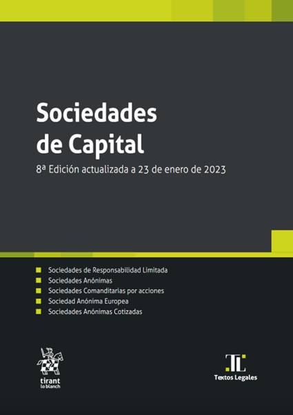Imagen de Sociedades de Capital, 8ª Ed, 2023