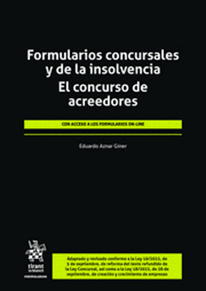 Imagen de Formularios Concursales y de la Insolvencia, 2022 "El Concurso de Acreedores"