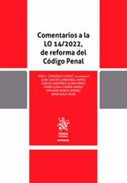 Imagen de Comentarios a la lo 14;2022, de Reforma del Código Penal