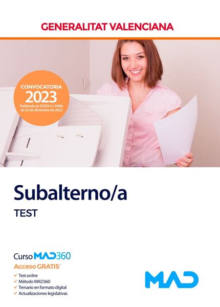 Imagen de Test Subalterno/A Generalitat Valenciana, 2023