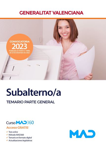 Imagen de Temario Parte General Subalterno/A Generalitat Valenciana, 2023