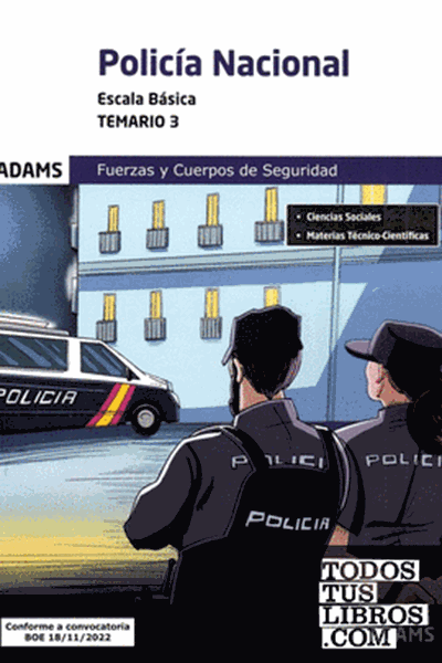 Imagen de Temario 3 Policía Nacional. Escala Básica, 2023 "Fuerzas y Cuerpos de Seguridad"