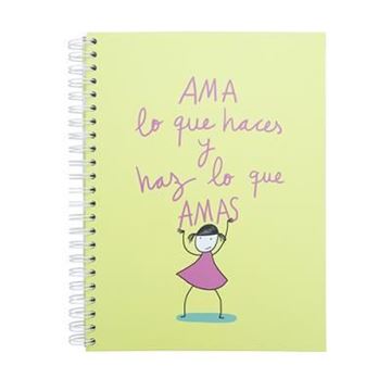 Imagen de Libreta A4 Ama lo que haces y haz lo que amas