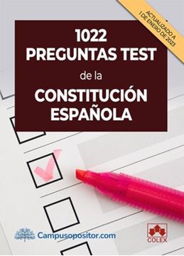 Imagen de 1022 Preguntas Test de la Constitución Española, 2023