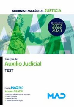 Imagen de Test Cuerpo de Auxilio Judicial Administración de Justicia, 2022