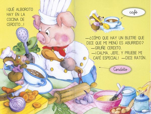 El cerdito cocinero "Aprendo a leer. Nivel 0"