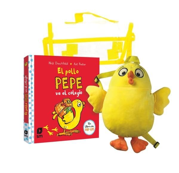 Pack el Pollo Pepe va al colegio + mochila