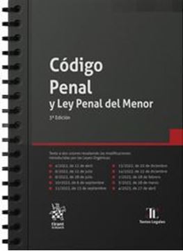 Imagen de Código Penal y Ley Penal del Menor (Anillas), 3ª Ed, 2023