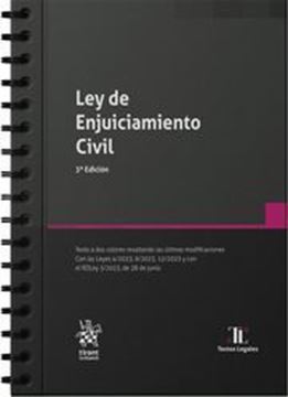 Imagen de Ley de Enjuiciamiento Civil (Anillas), 3ª Ed, 2023