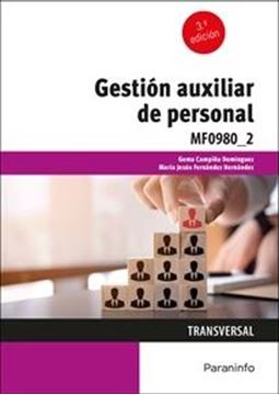 Gestión auxiliar de personal, 3ª ed, 2022 "MF0980_2"