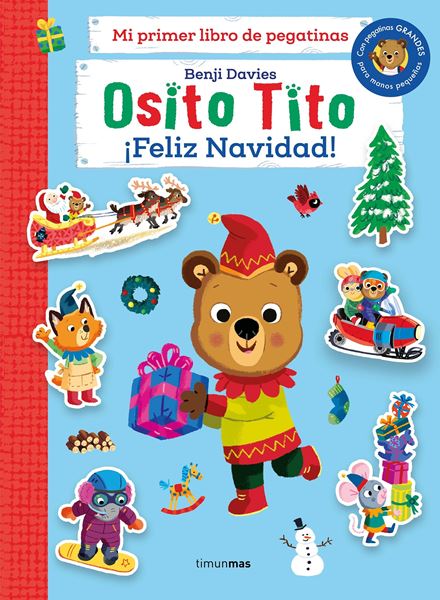 Osito Tito. mi Primer Libro de Pegatinas. ¡Feliz Navidad!