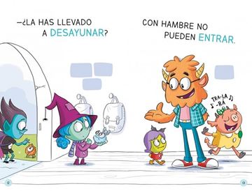 Aprender a Leer en la Escuela de Monstruos 1 - la Mascota Más Grandota "En Letra Mayúscula para Aprender a Leer (Libros para Niños a Partir de 5"