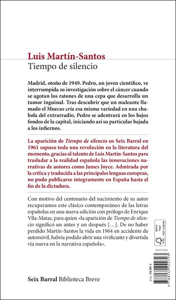 Tiempo de silencio "Prólogo de Enrique Vila-Matas"
