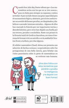 Los matemáticos serios son los que no se ríen nunca "Personalidades excéntricas, pecados inconfesables, anécdotas y retos rec"