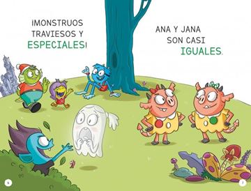 Aprender a Leer en la Escuela de Monstruos 3 - las Iguales Son Especiales "En Letra Mayúscula para Aprender a Leer (Libros para Niños a Partir de 5"