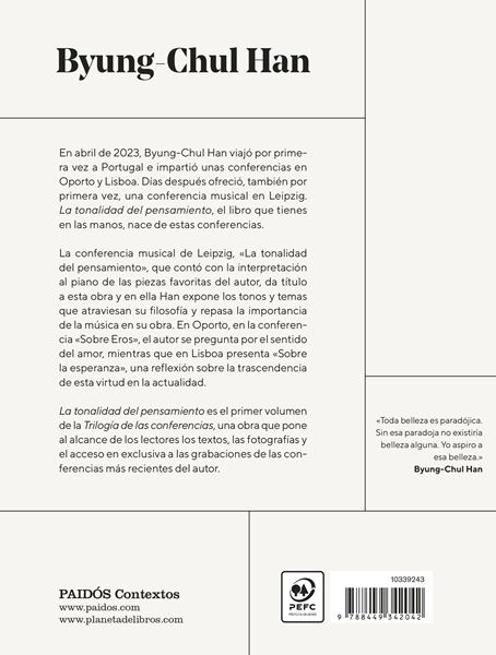 Tonalidad del Pensamiento, La "Trilogía de las Conferencias Vol. I"