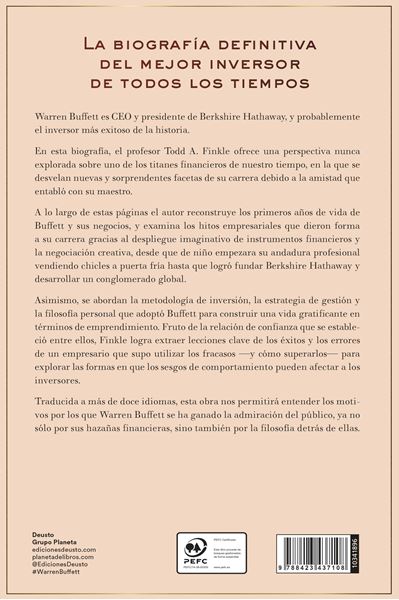 Warren Buffett "La historia, la vida y las enseñanzas del mejor inversor y emprendedor del mundo"