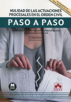 Imagen de Nulidad de las Actuaciones Procesales en el Orden Civil Paso a Paso, 2ª ed, 2024